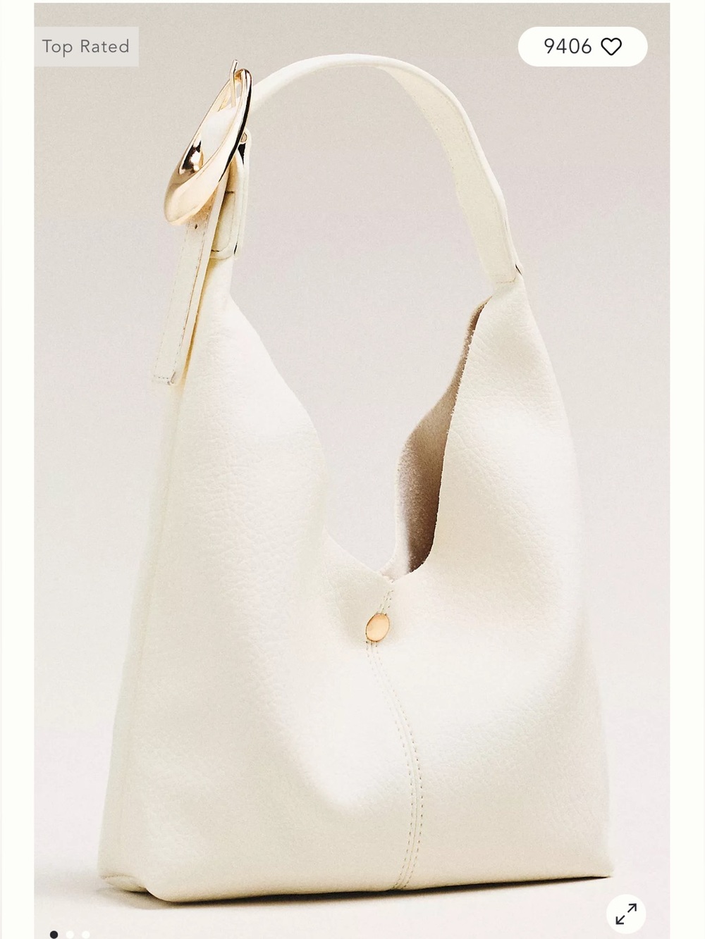 NWT Anthropology Love Knot Slouchy Bag: Mini Buckle Edition